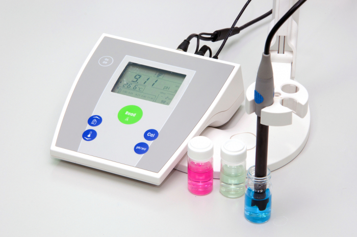 A pH meter